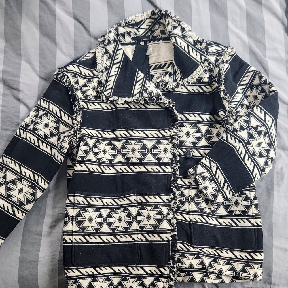 ISABEL MARANTJosialo Jacket In Black and white, size 36, S/M NEW with tags